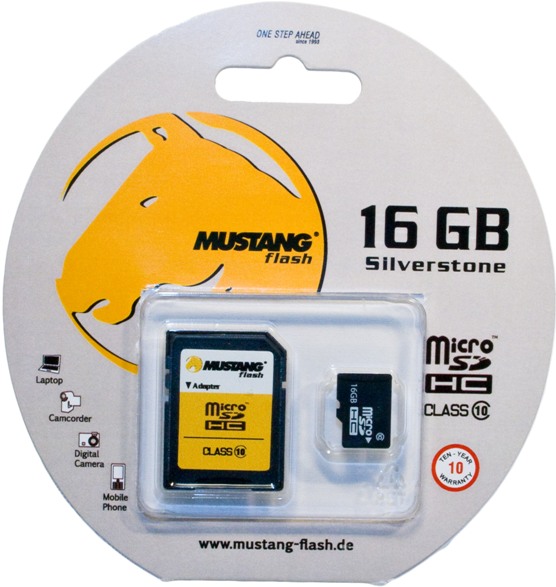  TransFlash MicroSD  16GB Mustang Highspeed ...