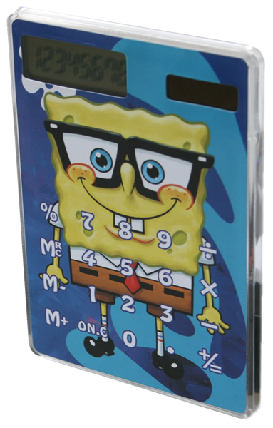  SpongeBob Calculatrice de poche + Solarcharger