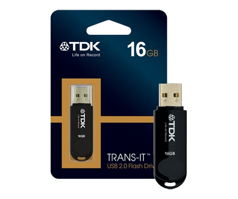  USB 16GB TDK Mini Trans-IT Black