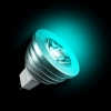  Techlight LED RGB Bulb  MR16 3W with remote ...