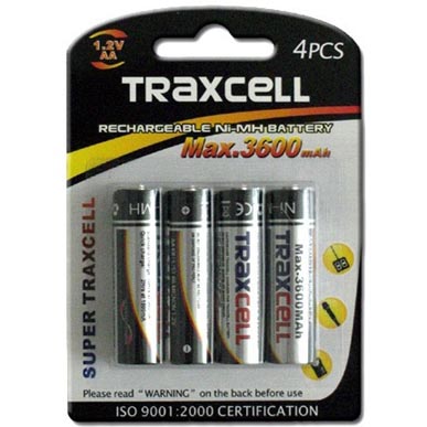 Traxcell 3600mAh Ni-MH Akku AA 4er Blister