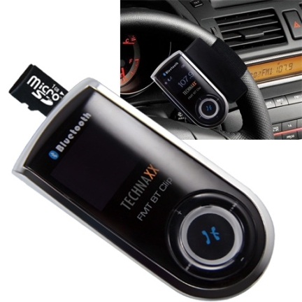  TECHNAXX FMT BT  Clip-FM Transmitter + ...