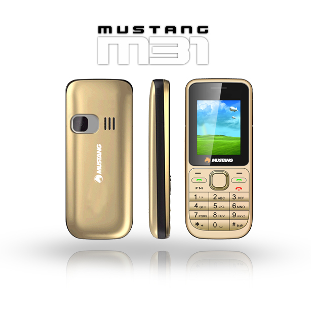  Mustang Mobil Phone M31 Gold