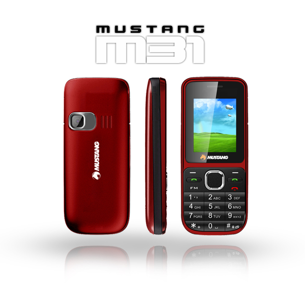  Mustang Mobil Phone M31 Red