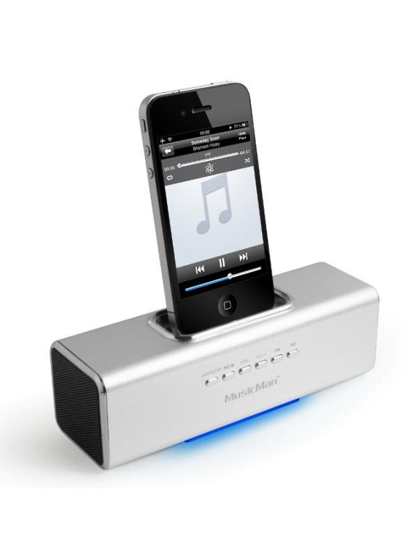 MusicMan Docking Soundstation Silber