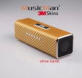MusicMan MA Sticker, Skin, Aufkleber Carbon Gold S-15MA