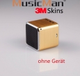 MusicMan Mini Sticker, Skin, Aufkleber Shiny brush Gold S-11MINI