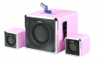 Musicman BT-X3 2.1 Soundstation pink B-Ware