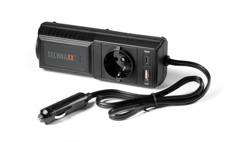 TECHNAXX TE24: Wechselrichter, modifizierte Sinuswelle, 300 W,  Schutzkontakt bei reichelt elektronik