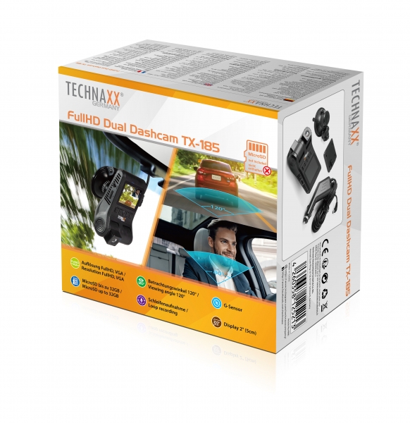 Technaxx Dashcam TX-185 Full-HD Dual